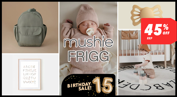 Shop the Mushie & Frigg - 45% off RRP sale