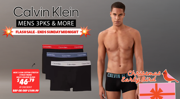 Shop the Calvin Klein Mens Packs - Flash Sale - Ends Sunday Midnight sale