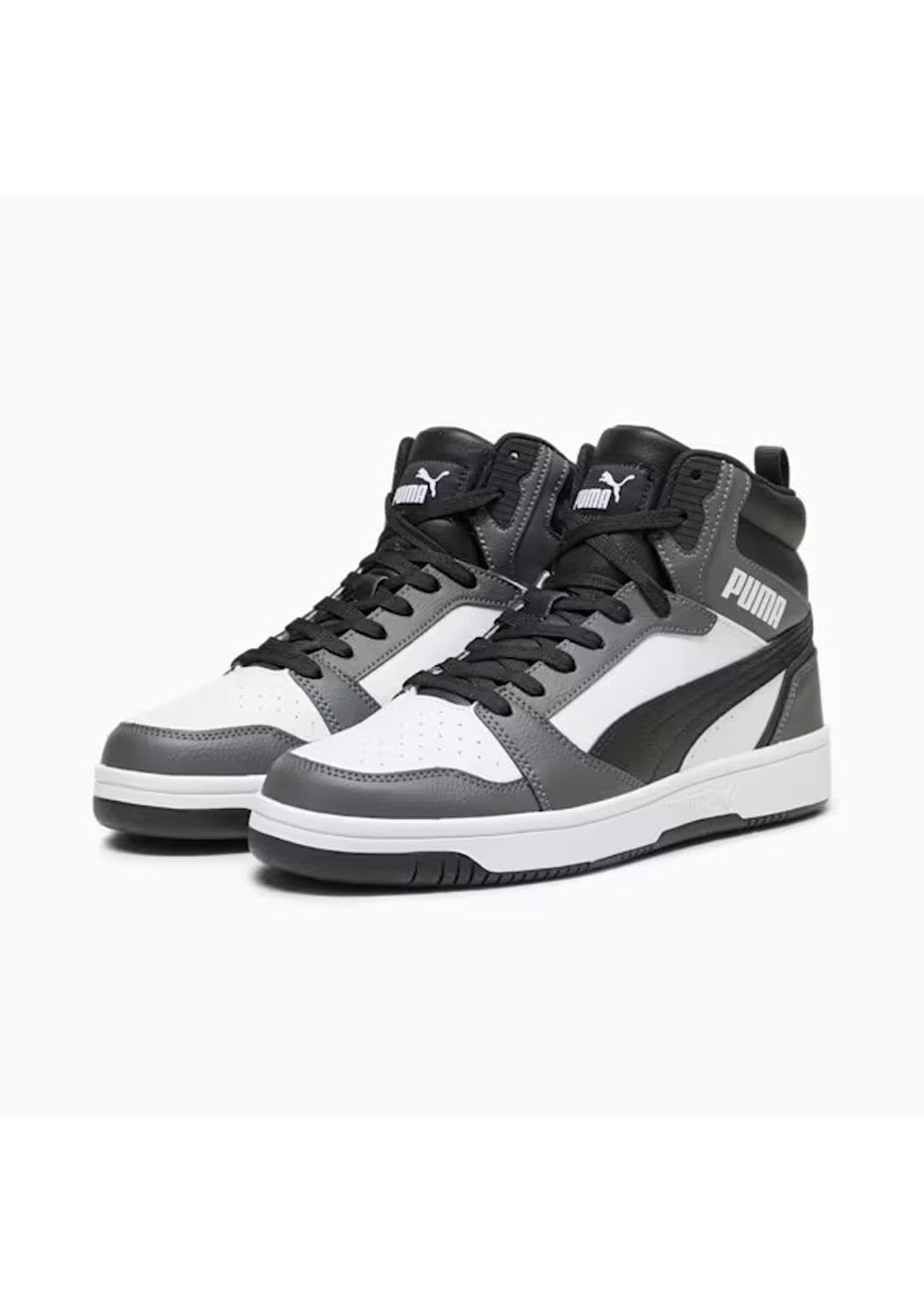 Puma Rebound V6 High-Top Sneaker White/Black/Grey Onceit