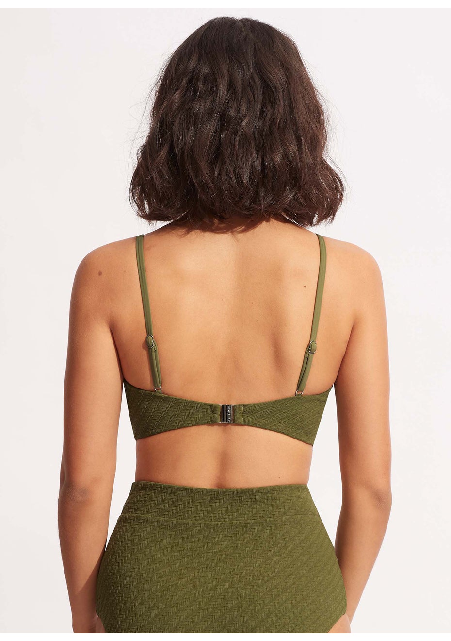 Seafolly Banded Bralette Avocado Onceit