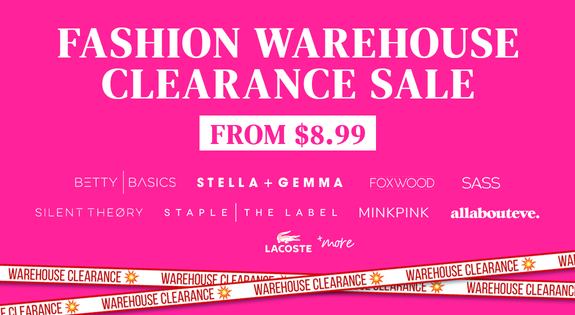 Shop the Fashion Warehouse Clearance Sale - From $8.99! sale