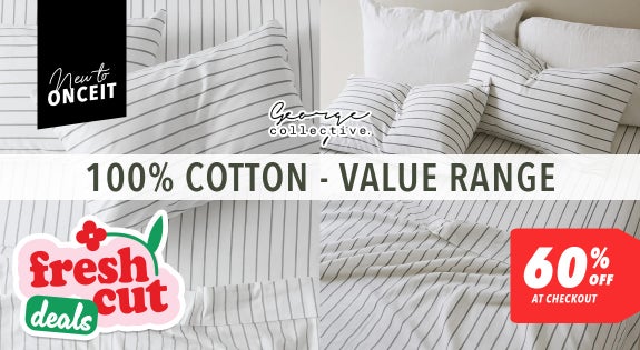 Shop the 60% off - 100% Cotton Value Collection at checkout sale