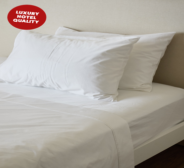 George Collective - 100% Egyptian Cotton 1000TC Sheet Set - Queen - White