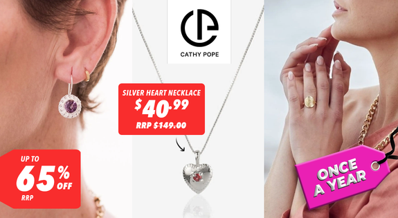 Shop the Cathy Pope Jewellery - Up to 65% Off RRP sale