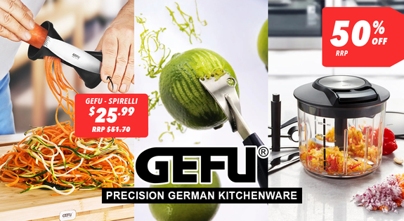 Shop the Gefu - Precision German Kitchenware - 50% off RRP sale