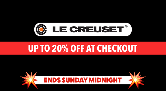 Shop the FLASH SALE Le Creuset up to extra 20% off at Checkout - Ends SUNDAY Midnight! sale