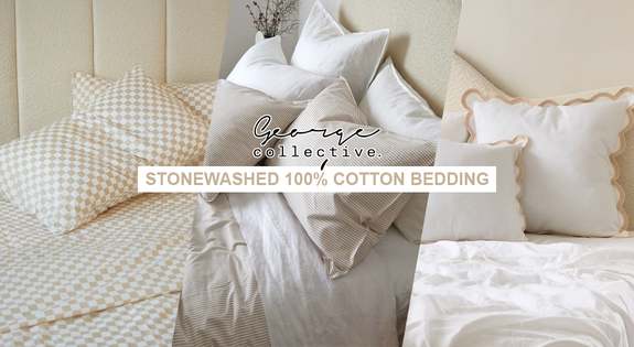 Shop the Stonewashed 100% Cotton Bedding sale