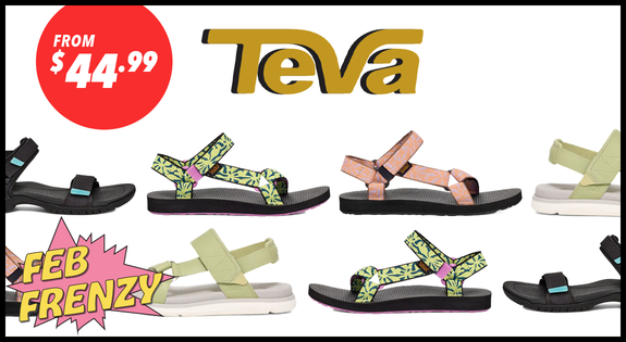 Shop the Teva Feb Frenzy - From $44.99 sale