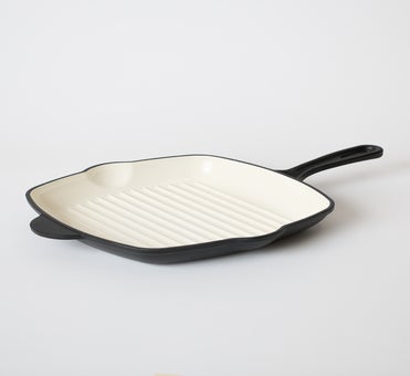 George Collective - Cast Iron Grill Skillet 27cm - Matte Black
