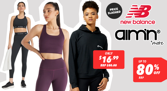 Shop the New Balance, Aim'n & more Prices Slashed- Up to 80% Off RRP & More sale