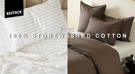 Shop the Stonewashed 100% Cotton Bedding Restock! sale