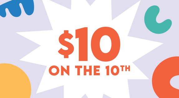 Shop the Everything $10 on the 10th! sale