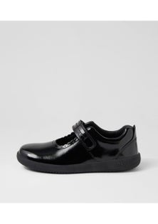 Bobux - Kids+ - Journey-Bq - Black - Patent Leather