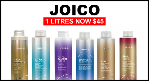Shop the Joico 1 litres now $45 - ends Midnight Monday sale