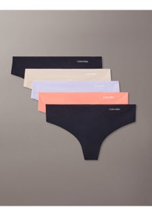 Calvin Klein - Womens Invisible Micro Thong 5 Pack - Multi