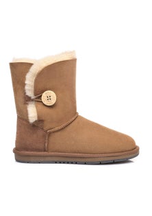 UGG Australian Shepherd - Womens Short Button - Chestnut