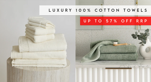 Shop the Up to 57% off - Luxury 100% Cotton Towels sale