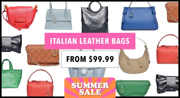 Shop the Italian Leather Bags From $99.99 sale