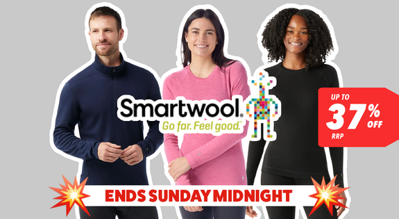 Shop the Smartwool Winter Clearance- Up to 37% Off RRP - Ends Sunday Midnight sale