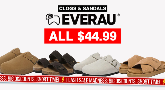 Shop the Ever AU - Clogs & Sandals - All $44.99 - End Sunday Midnight sale