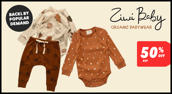 Shop the Back by Popular Demand - Ziwi Baby | Organic Babywear -50% Off RRP sale