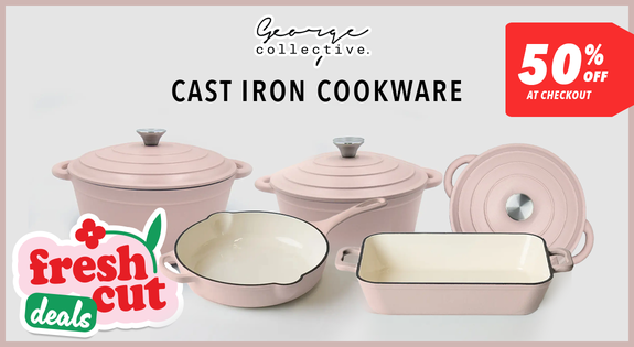 Shop the 50% Cast Iron Cookware - off at checkout! sale