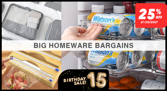 Shop the Homeware Bargains - 25% off at Checkout! sale