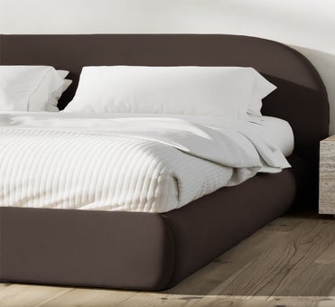 George Collective - Cloud Bed Frame - Super King - Chocolate Velvet
