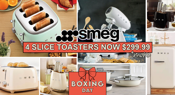 Shop the SMEG 4 Slice Toasters now $299.99 & More! sale