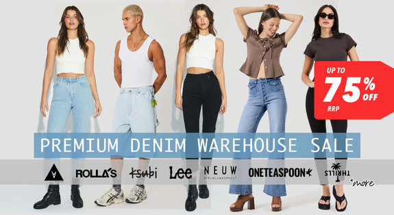Shop the Premium Denim Warehouse Sale - Up to 75% Off RRP sale