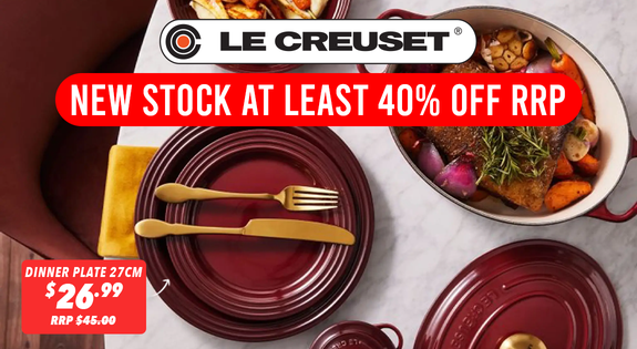 Shop the Le Creuset New Stock at least 40% off RRP sale