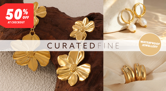 Shop the Curated Fine Waterproof Jewellery - 50% Off at Checkout sale