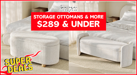 Shop the SUPERDEAL Boucle Ottomans - $289 & Under! sale