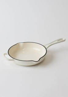 George Collective - Cast Iron Pan 23cm - Matte Crème