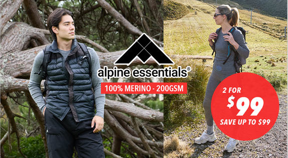 Shop the Alpine Essentials - 100% Merino Base Layer sale