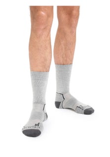 Icebreaker - Men Hike+ Medium Crew - Blizzard Heather