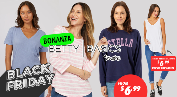 Shop the Betty Basics & More Black Friday Bonanza From $6.99! sale