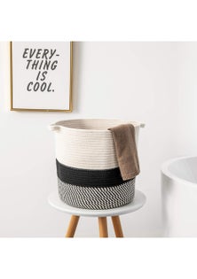 Woven Cotton Rope Basket 26x30cm