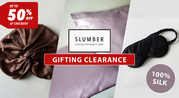 Shop the Slumber 100% Silk GIFTING CLEARANCE up to 50% off at Checkout sale