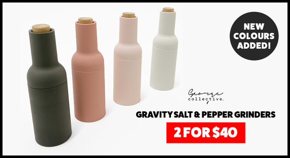 Shop the Gravity Salt & Pepper Grinders 2 for $40 - New Colours sale