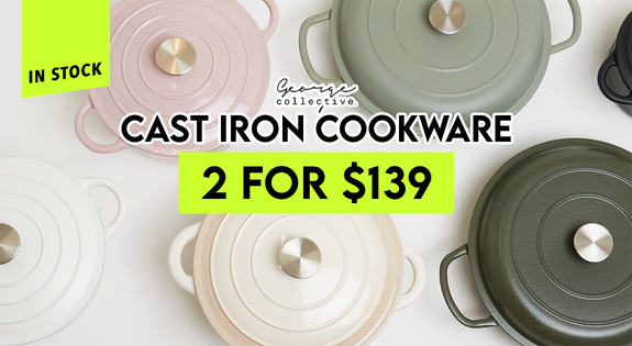 Shop the Cast Iron Cookware - 2 for $139! sale