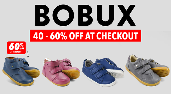 Shop the Bobux 40-60% off at checkout! sale