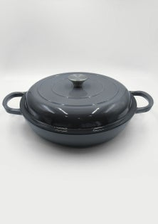 George Collective - Cast Iron Shallow Casserole 30cm - Shadow Gloss