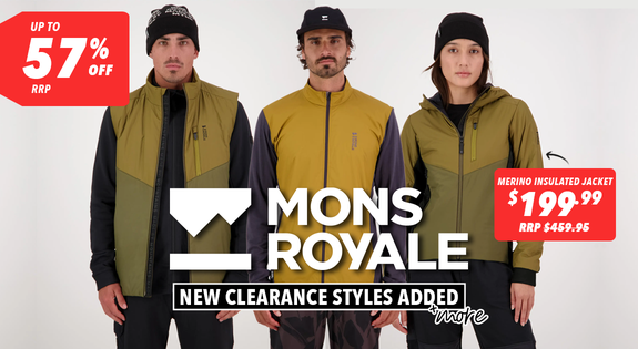 Shop the Mons Royale New Clearance Styles Added - Up to 57% Off RRP & More sale