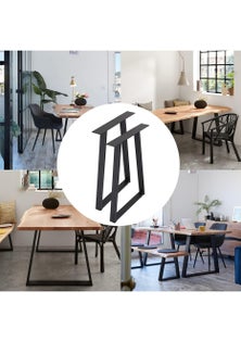 Set Of 2 Trapezoid-Shape Table Legs