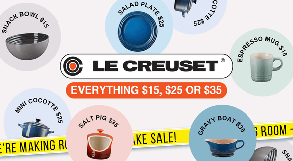 Shop the Le Creuset Everything $15, $25 or $35! sale