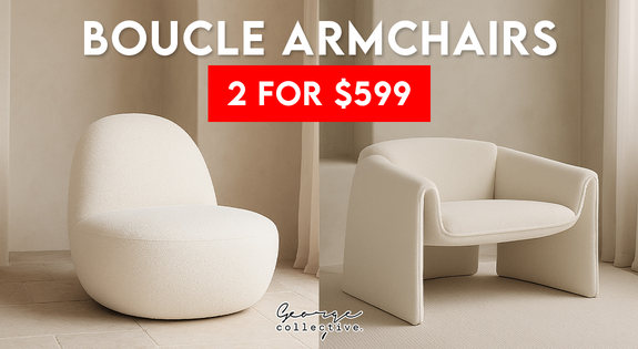 Shop the Boucle Armchairs 2 for $599! sale