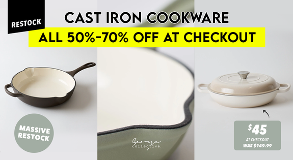 Shop the NEW CAST IRON 50-70% off At Checkout! MASSIVE RESTOCK. sale