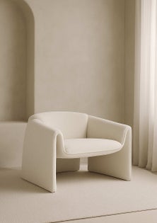 George Collective - Bondi Occasional Chair - White Boucle