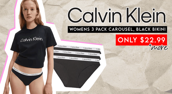 Shop the Calvin Klein - All Womens 3 pack $22.99 sale